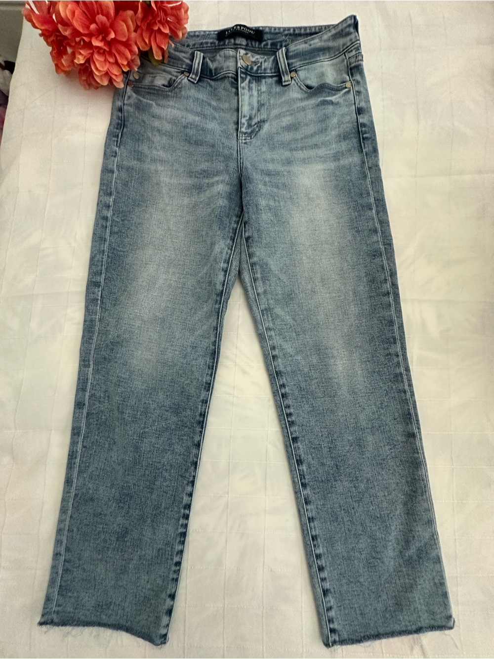 LIVERPOOL Light Blue “The Straight Crop” Denim Exceptionally Soft Jeans!